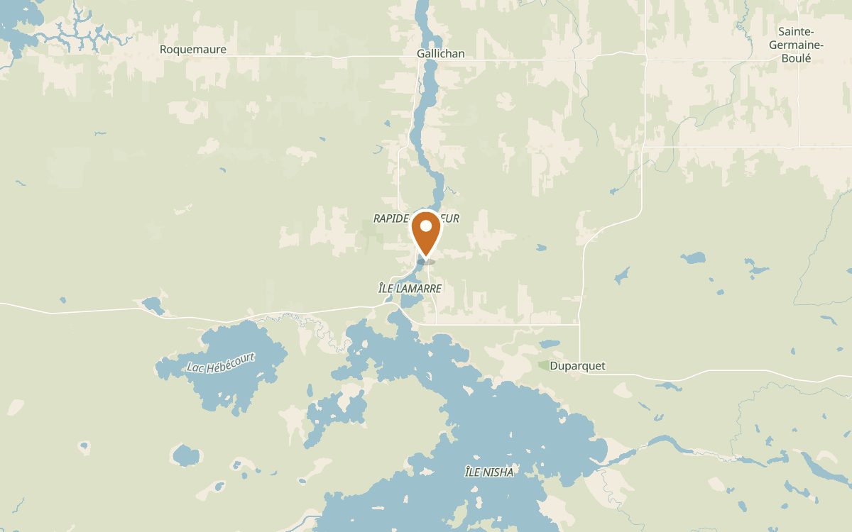 Pourvoirie du Portage — locator map