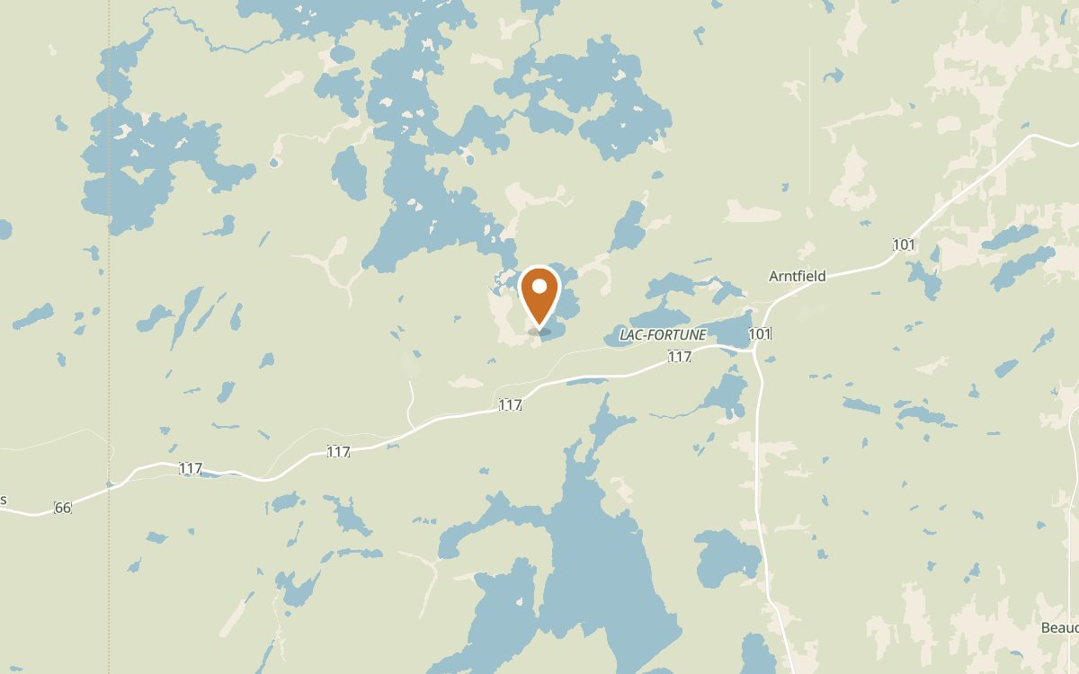 Pourvoirie et Marina des Trois Lacs — locator map