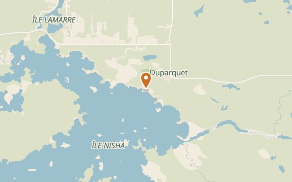 Carte — La Pourvoirie des Îles du Lac Duparquet
