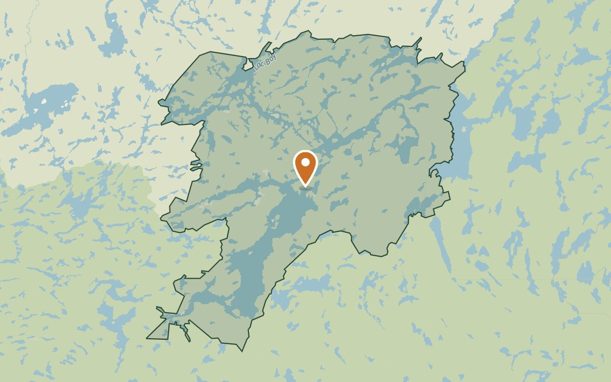 Pourvoirie Gladys Tebiscon — locator map