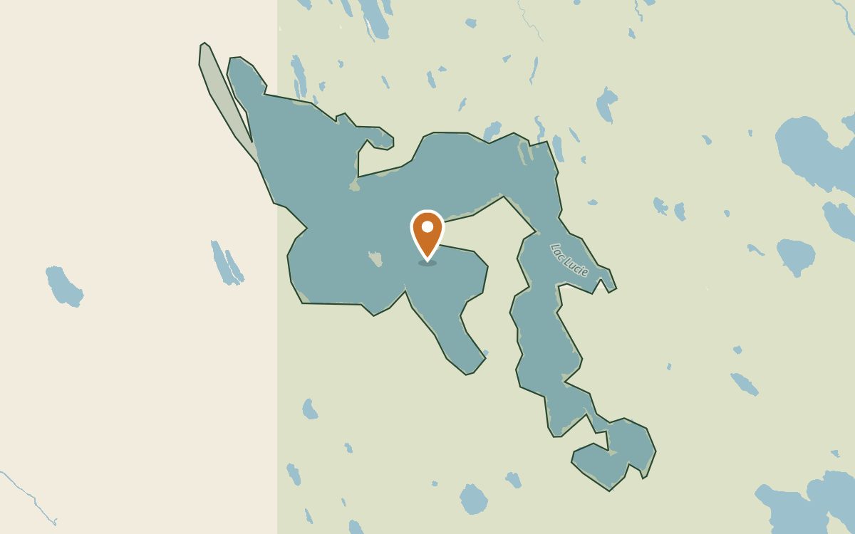 Pourvoirie du Lac Lucie — locator map