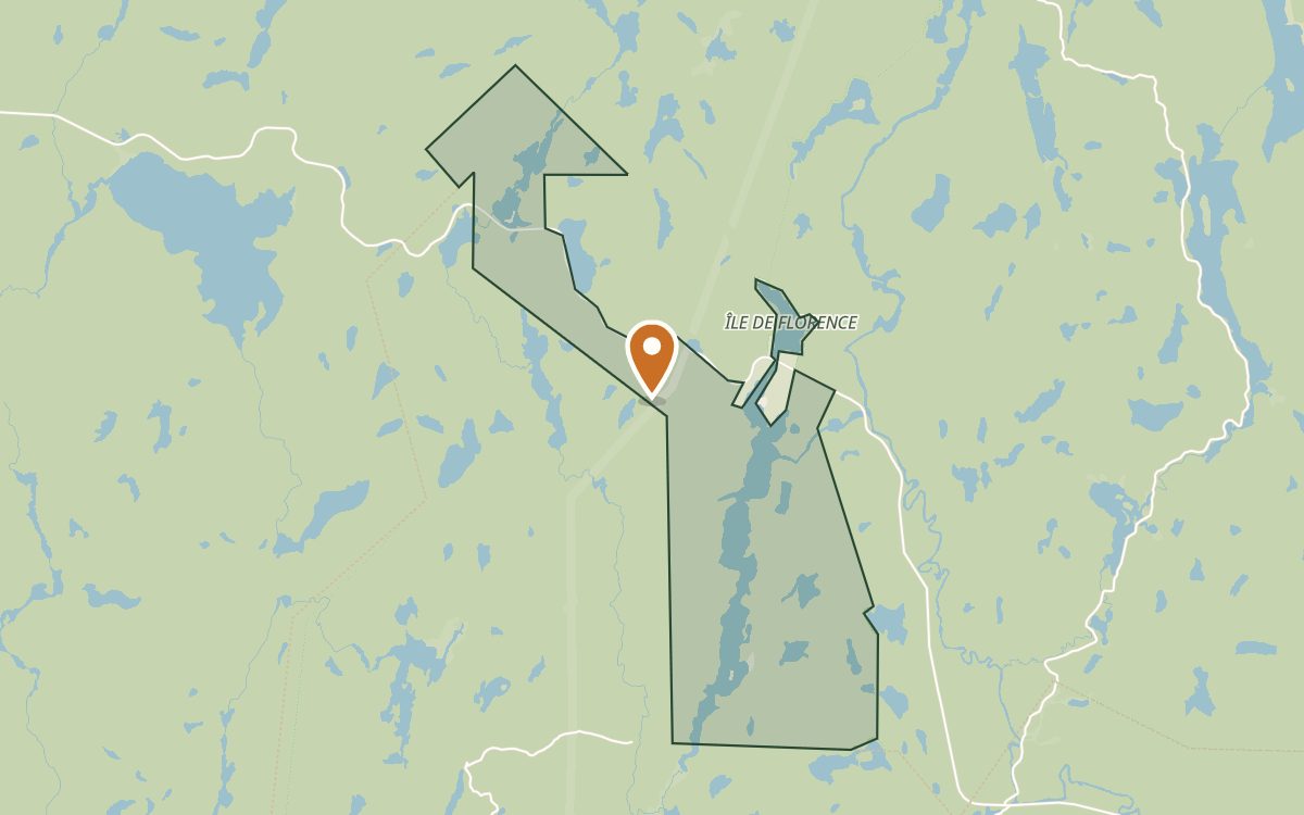 Pourvoirie Kennedy — locator map