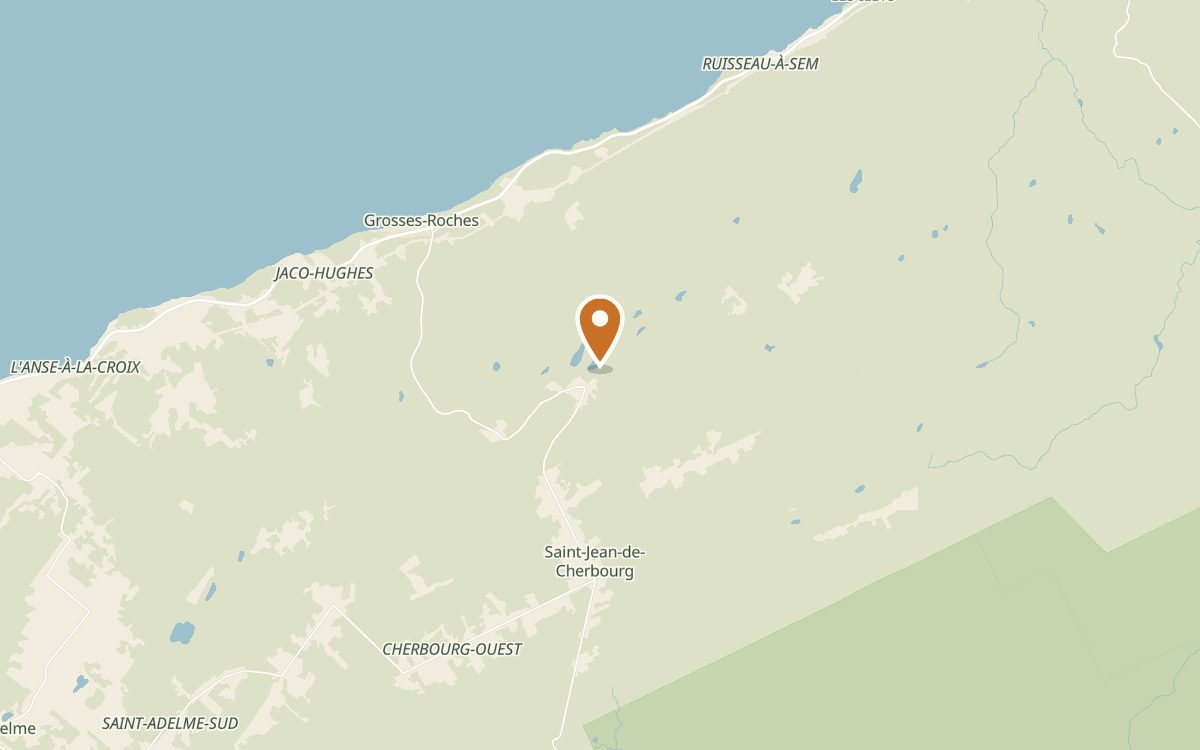 Pourvoirie Gaspé — carte de localisation